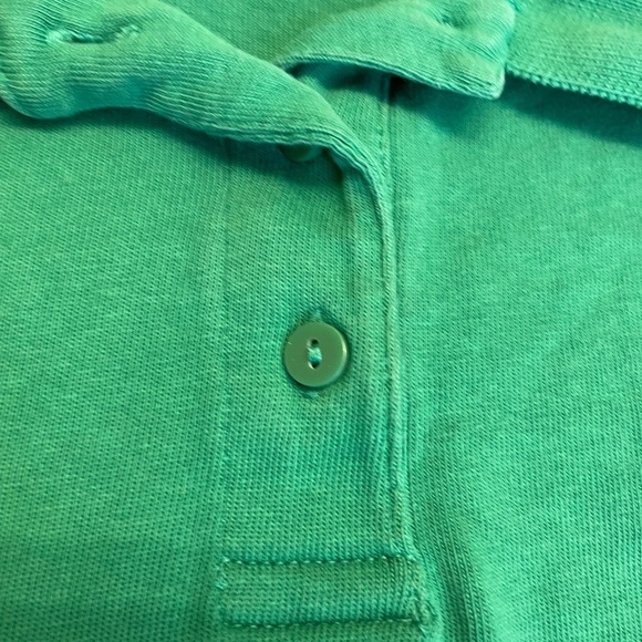 Zara cropped oversized boxy button up green long sleeve top women's size Medium - Picture 3 of 5